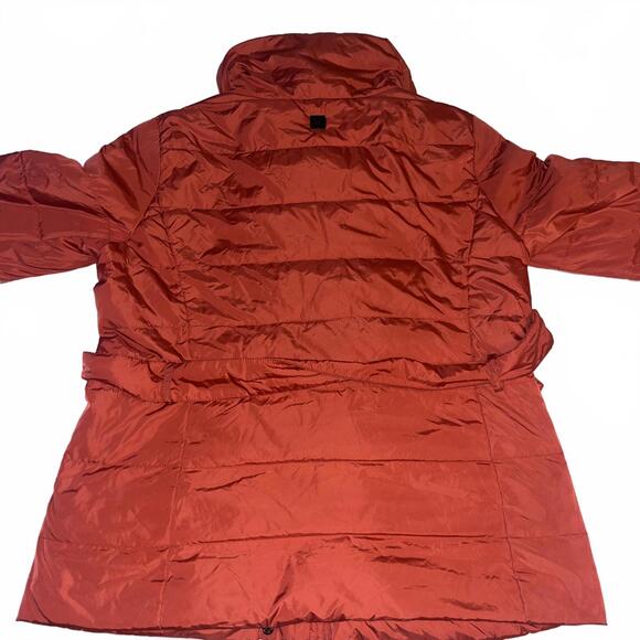 Weekend MaxMara Urban $650 Red Puffer Jacket with Belt Size Woman’s 12 Luxury - Picture 7 of 9